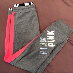 VS PINK Neon Pink Active Joggers